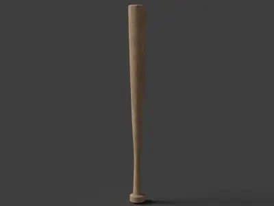 baseball wood Free low-poly 3D model