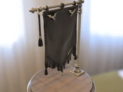 Vampire Clan Banner 3D model