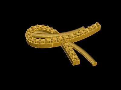 Tops earrings 3D print model