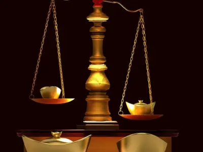 Chinese gold ingot 3D model