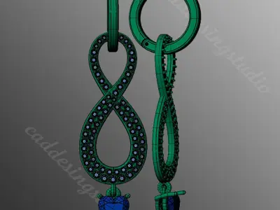 Earrings od100 3D print model