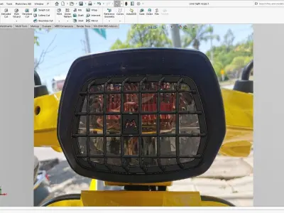 Vespa S headlight cover 3D print model