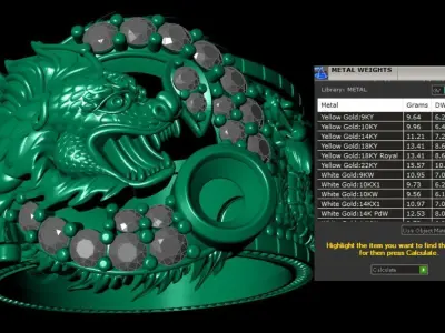 Dragon ring 3 3D print model