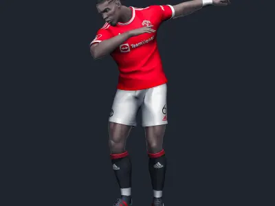  Paul Pogba 3D Printable 3 3D print model