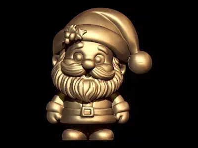 Kawaii Santa Claus 3d Model 3D print model