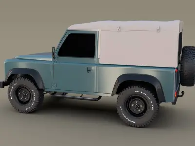 1985 Land Rover Defender 90 3D model