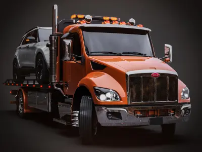 Peterbilt 537 2022 Tow Truck  3D model