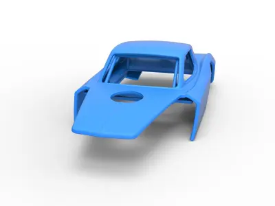 Shell of Vintage Asphalt Modified stock car V2 Scale 1 to 25 3D print model