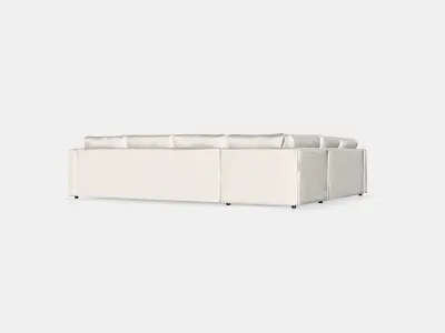 VIMLE Corner sofa 5-seat 9 Low-poly 3D model