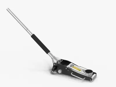 Car Jack Black Floor Low-poly 3D model