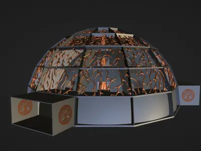 Sci-Fi Dome 2 3D model
