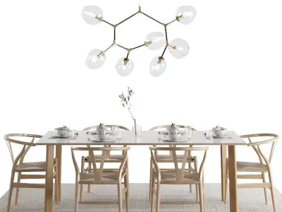 Dining Set 02 3D model