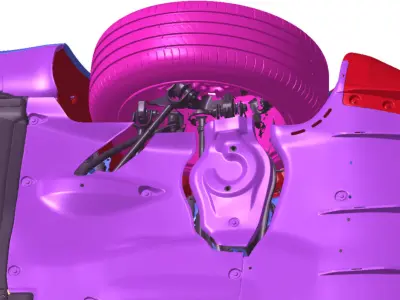 Tesla Model 3 Long-Range 2023 2024 Vehicle 3d scan model 3D model