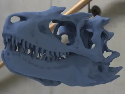 T Rex scull Mouth Closed 3D 3D model