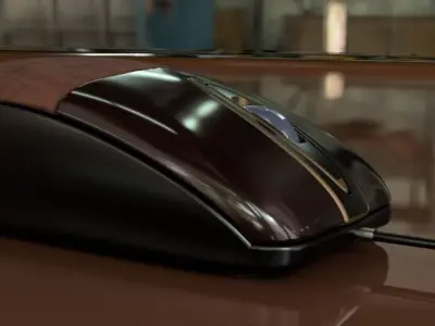 Luxury Desk Mouse 3D model