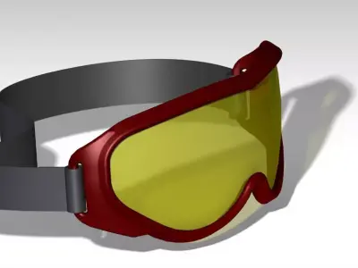 Ski glasses Free 3D model