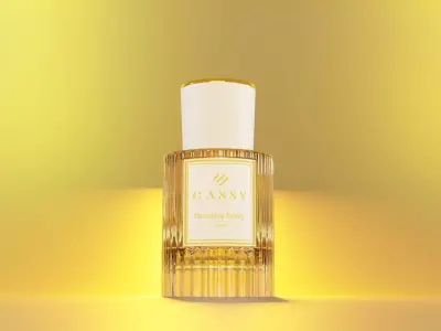 Realistic 3D Model Chloe Eau de Parfum 30ml Glass Bottle 3D model