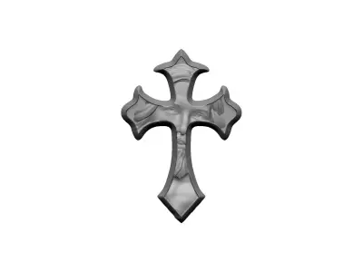 pendant decoration Jesus cross 3D print model