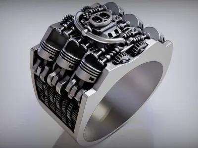 Piston Ring 3D print model