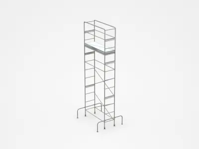 Movable Double-sided Industrial Platform 3D model