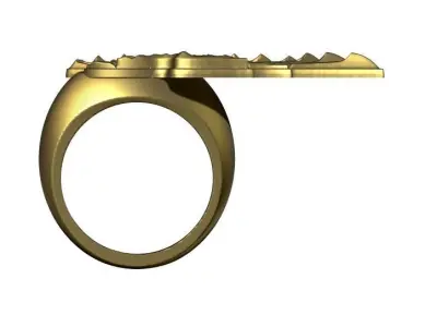 Wing Jewel Ring 3D print model