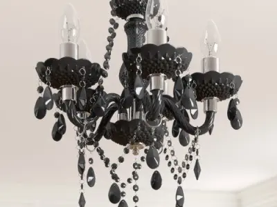   Light Candle Style Chandelier 3D model