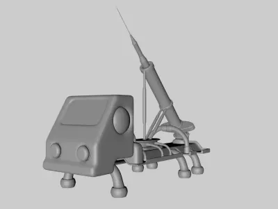 Vaccine Launcher Truck 3D model
