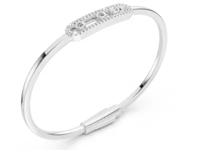 Messika Thin Bracelet 3D print model