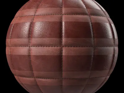 Leather Materials 29- Stitched Leather By Sbsar  Texture