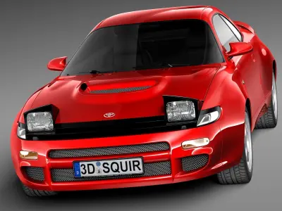 Toyota Celica st 185 1990-1993 3D model