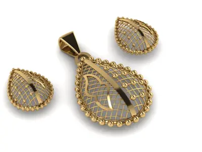 KUWAITY PREIOUS LOCKET SET 3D PRINTABLE MODEL 3D print model