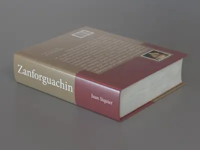 Closed hardcover book 3D model