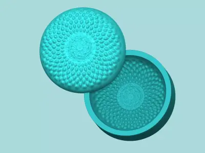 Sunflower Center 01 - Silicone Mold Maker - Template 3D print model