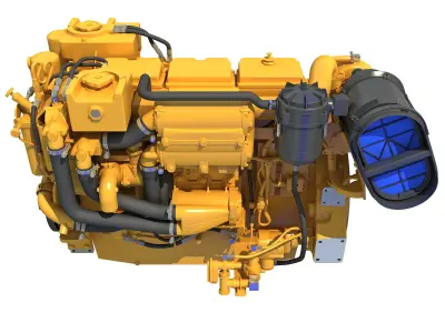 Industrial Diesel Engine 3D model