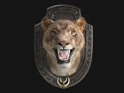 LIon Trophy 3D model