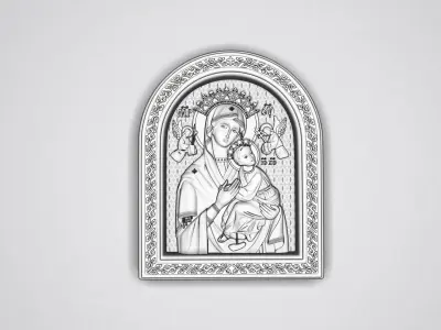 Icon Mother of God 3D print model
