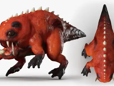 Lizard Demon 3DS Max 3D model