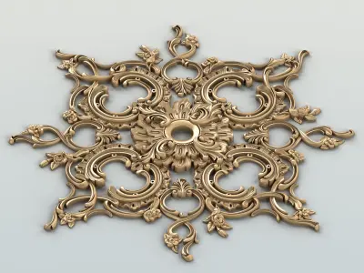 Square rosette 019 3D model