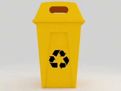  trash can  Free 3D model