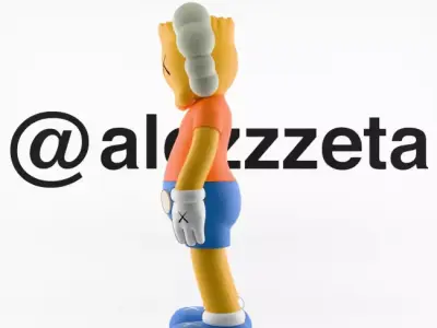 Kaws Bart Simpson x Homer Simpson x Krusty the Clown Textured Low-poly 3D model