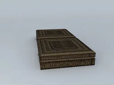 Wood carved box for decoration Free 3D model