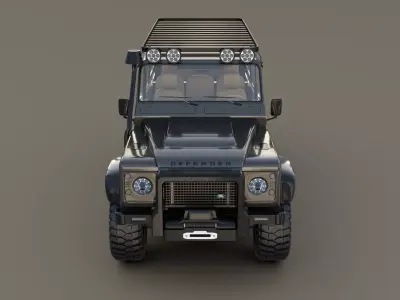 Land Rover Defender 110 Custom v1 3D model