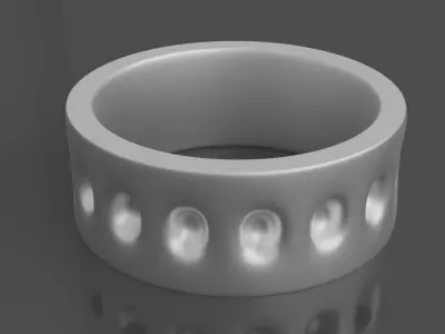 Ring with holes  3D print model