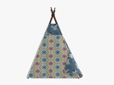 Tepee kid tent 3D model