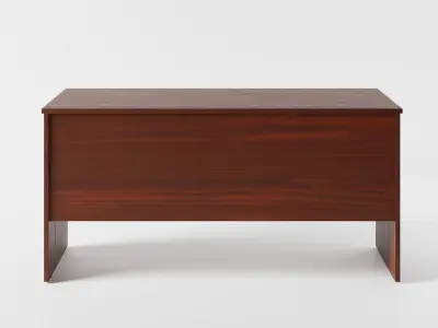 Wood Desk Unit 3D model