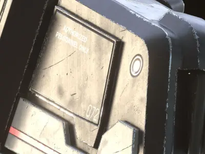 Terminal Sci-fi Low-poly Free low-poly 3D model