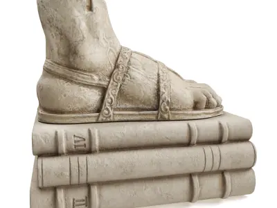 Roman foot sculpture 3D model
