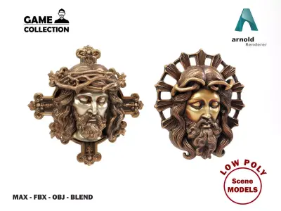 Decorative Christs Low-poly 3D model