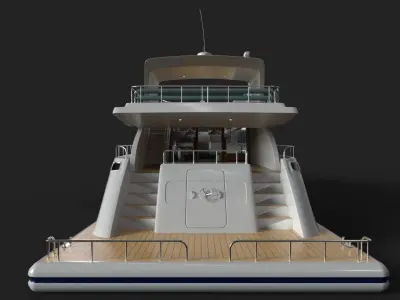 Luxury Yacht 3D model