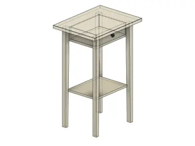 IKEA Hemnes Nightstand 3d model 3D model